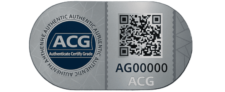 ACGcert sticker with qr code